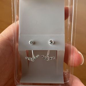 Sterling Silver Argent Stud Earrings